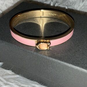Coach pink hinged bangle!
